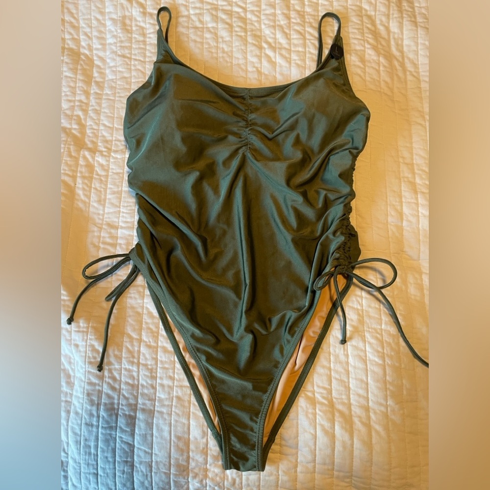 NWT Cotton On Body Side Gather One Piece Swimsuit